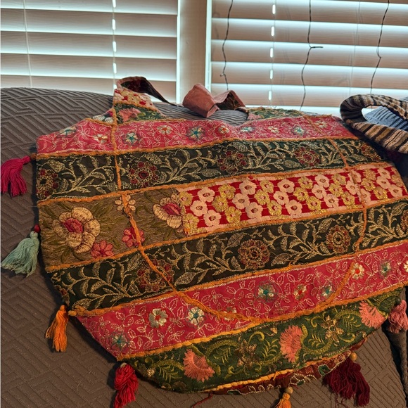 Handbags - Colorful Embroidered Handmade Purses from India